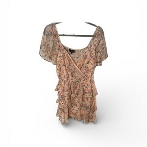 Spring Floral Ruffle Dress